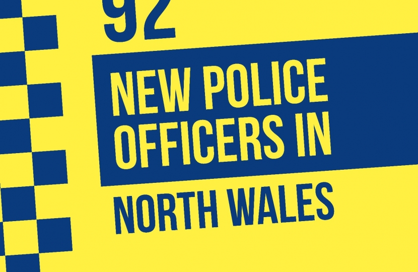   North Wales bolstered by 92 extra police officers
