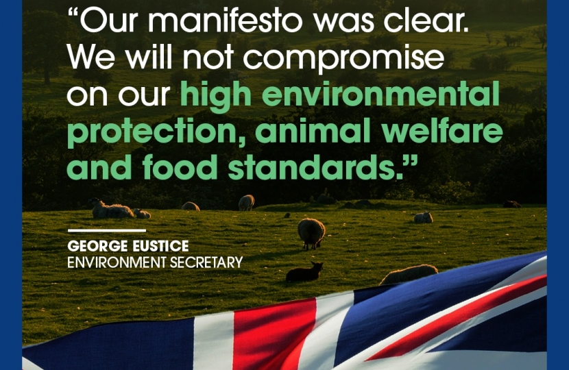 We will not compromise on our food standards