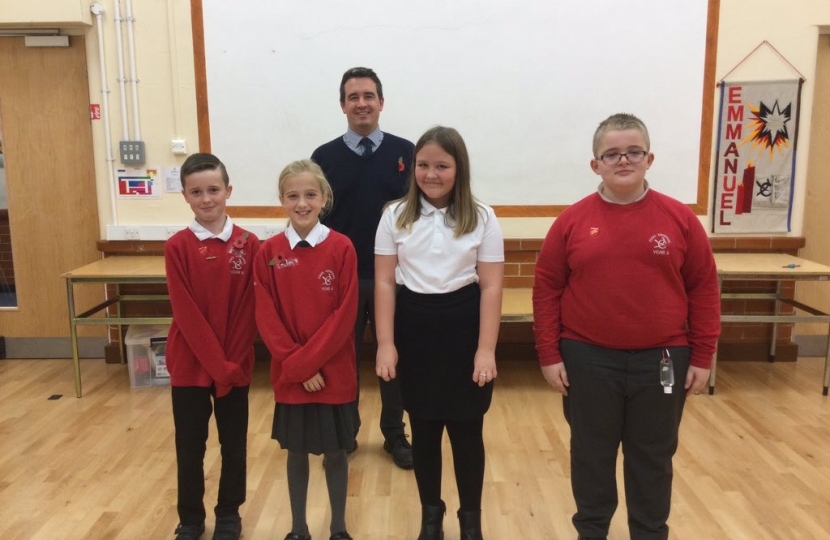 MP grilled by Rhyl school pupils keen to learn more about politics 