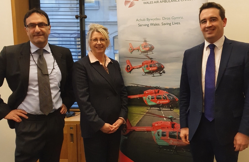 MP encourages people to support Wales Air Ambulance charity