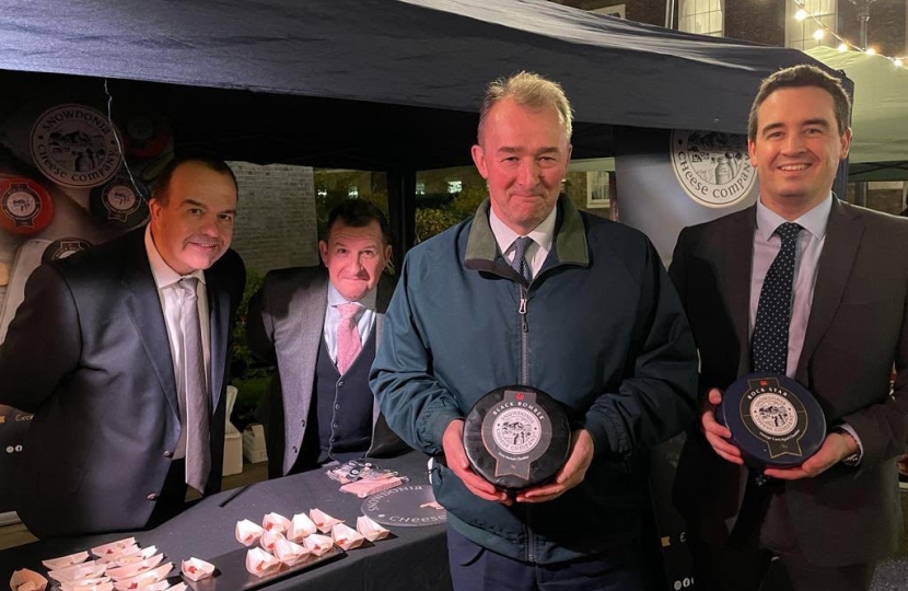 Prime Minister visits Snowdonia Cheese stall at Downing Street Food Market