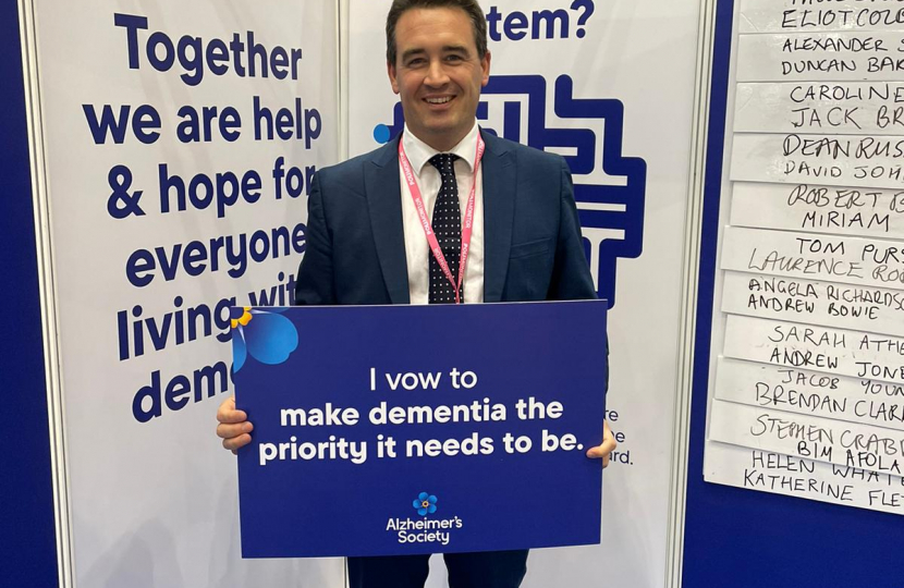 MP discusses need to make dementia a priority at Conservative Party Conference