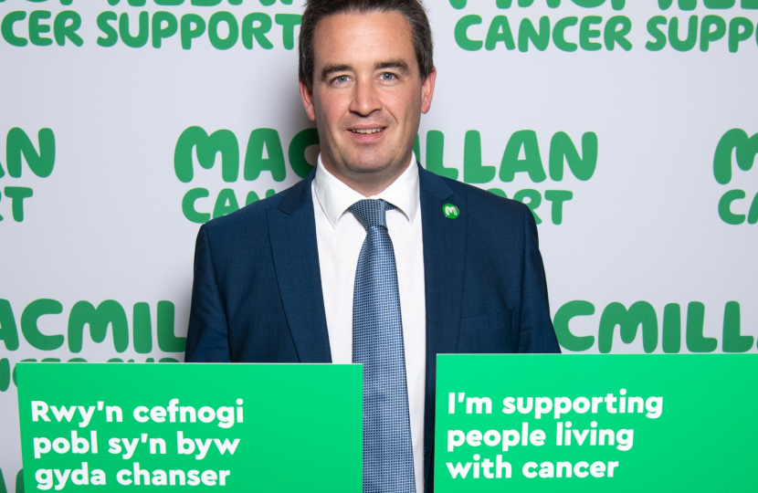 MP learns more about impact of North Wales cancer delays at Macmillan Cancer Support’s annual Coffee Morning in Parliament