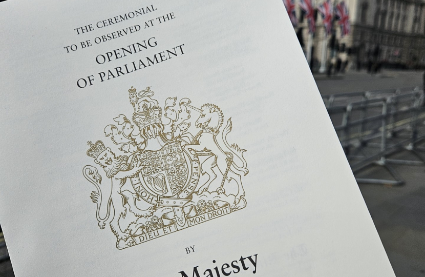 MP welcomes the Conservative Government’s long-term decisions at the King’s Speech