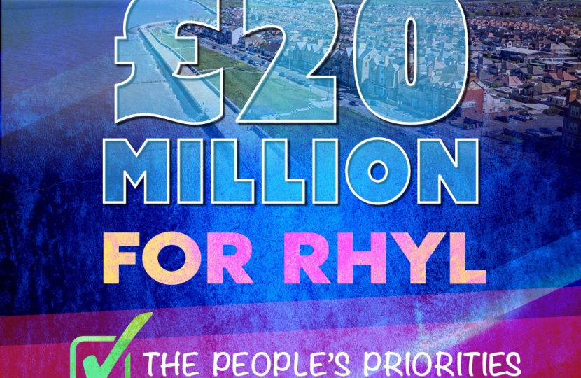 Chancellor announces £20m additional funding package for Rhyl