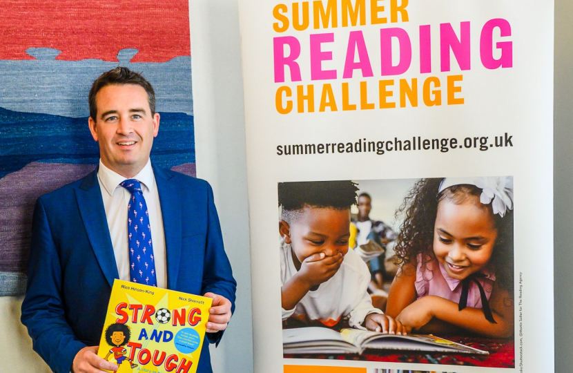 MP encourages children to take part in the ‘Ready, Set, Read!’ Summer Reading Challenge